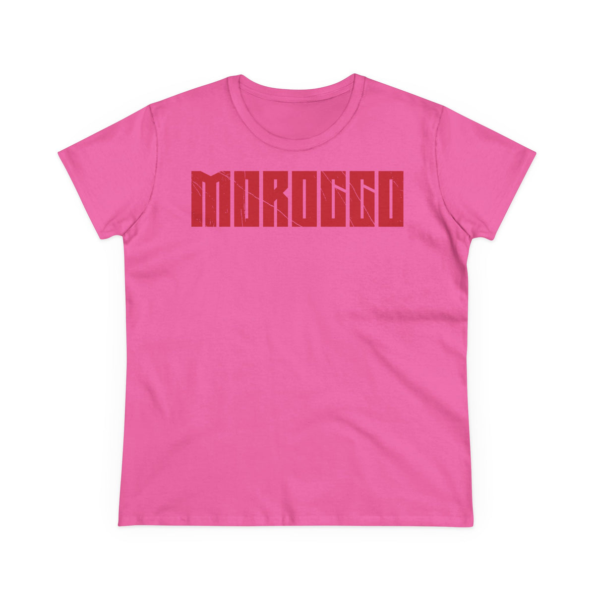 Escudo de Marruecos, bandera de Marruecos, orgullo, aficionada al fútbol y al deporte, idea de regalo - Camiseta para mujer