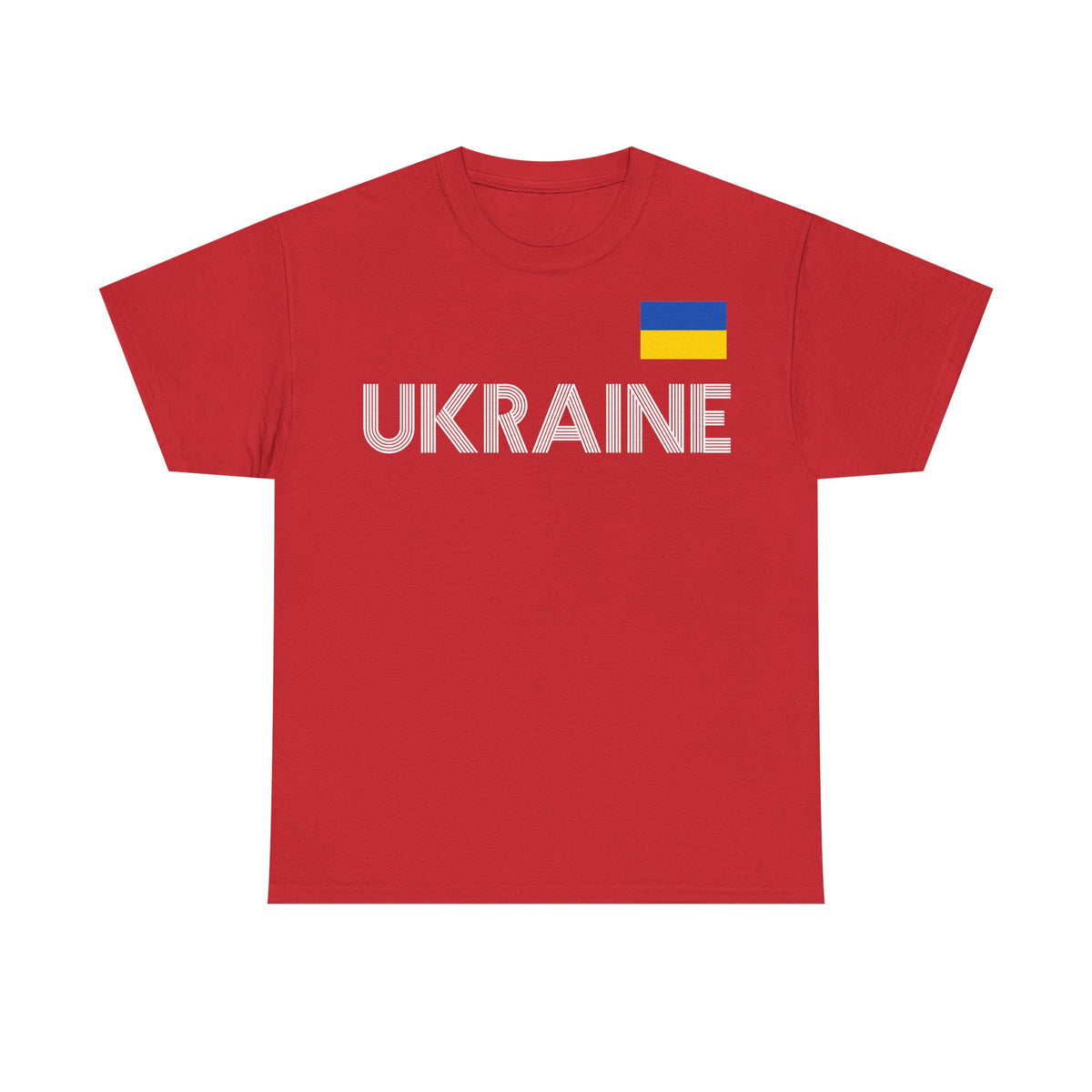 Bandera de Ucrania escudo idea de regalo afición al deporte moda vintage - Camiseta unisex
