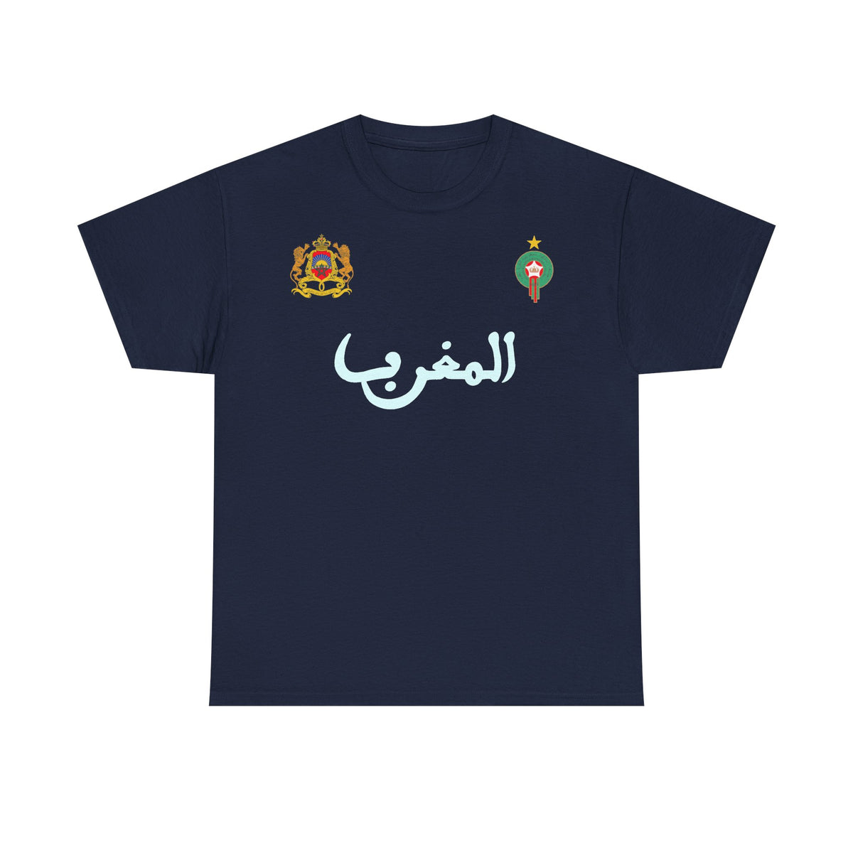 Marruecos Escudo Morocco Bandera Orgullo Fútbol Fan Deporte FIdea de regalo - Camiseta unisex