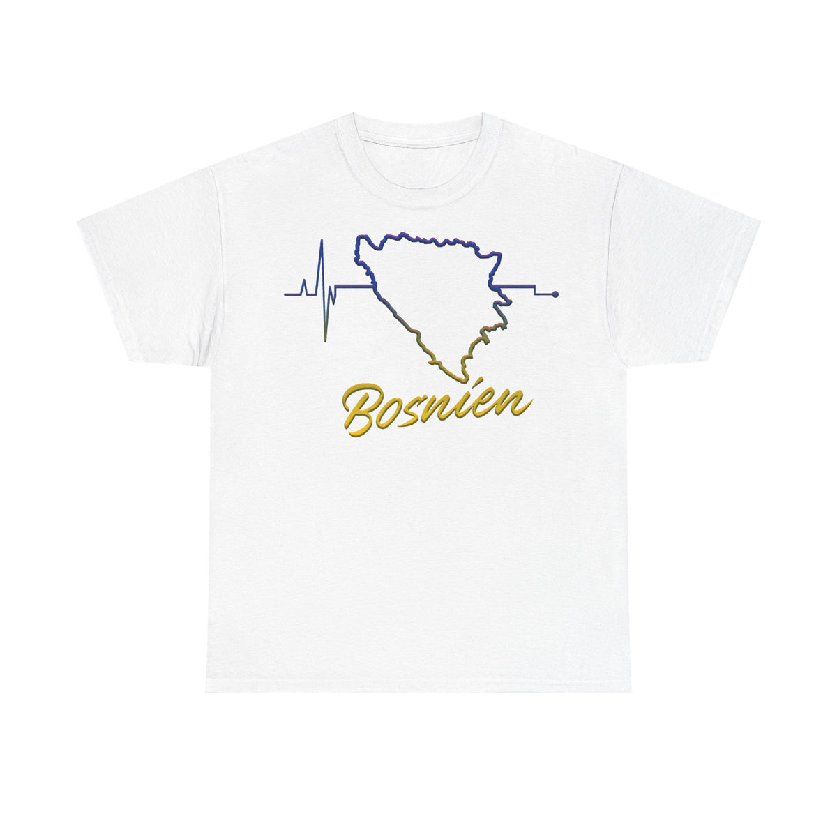 Bosnia escudo bandera orgullo patria aficionado al fútbol idea de regalo - Camiseta unisex