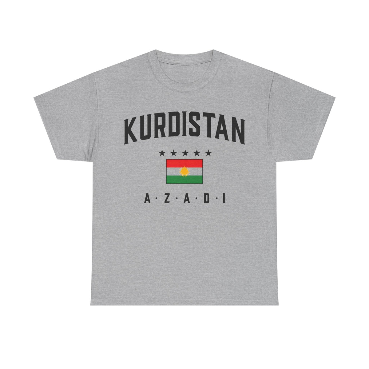 Camiseta unisex de Kurdistán AZADI con bandera, orgullo, Newroz y escudo