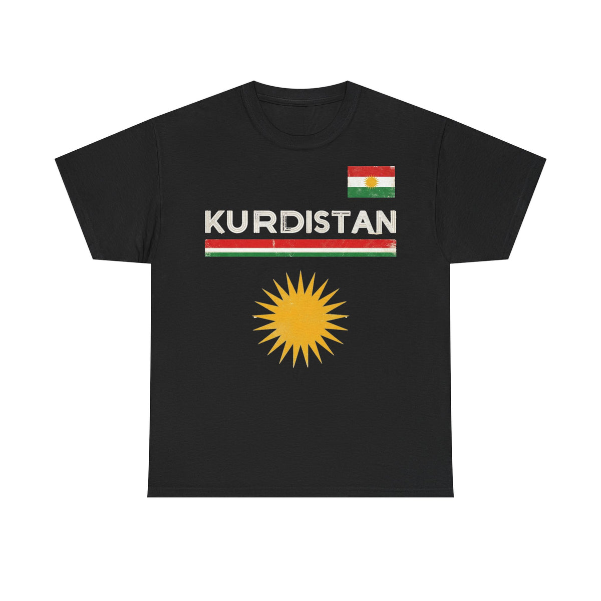 Kurdistán Azadi bandera escudo patria orgullo deporte fútbol aficionado - Camiseta unisex