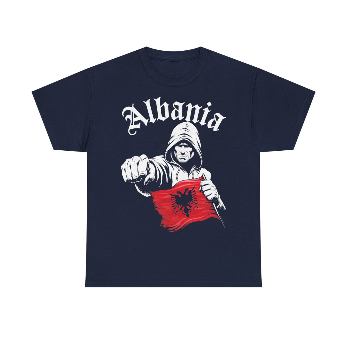 Albania Hooligan Wappen Shqiptar Flagge Adler Fußball Fan Sport - Unisex T Shirt