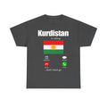 Kurdistan Azadi Wappen Flagge Heimat Newroz Geschenk - Unisex T-Shirt