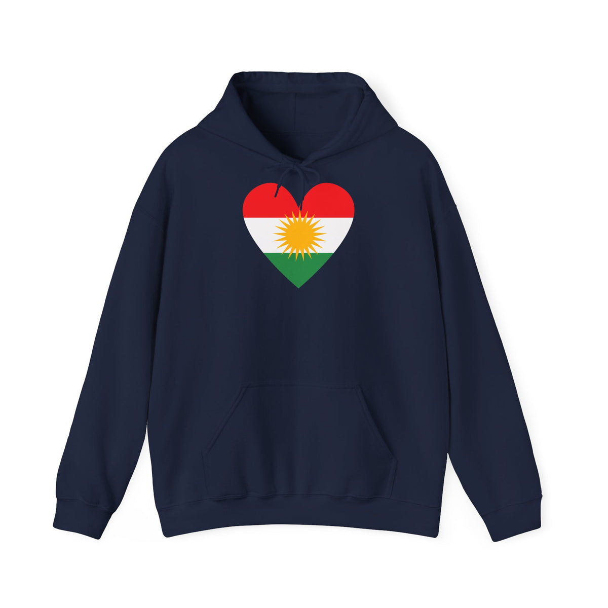 Kurdistan patria orgoglio stemma bandiera sport calcio regalo per tifosi - felpa con cappuccio unisex