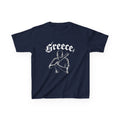 Greece Griechenland Hooligan Flagge Wappen Heimat Fußball Sport Fan Geschenkidee - Für Kinder & Jugendliche Unisex T-Shirt