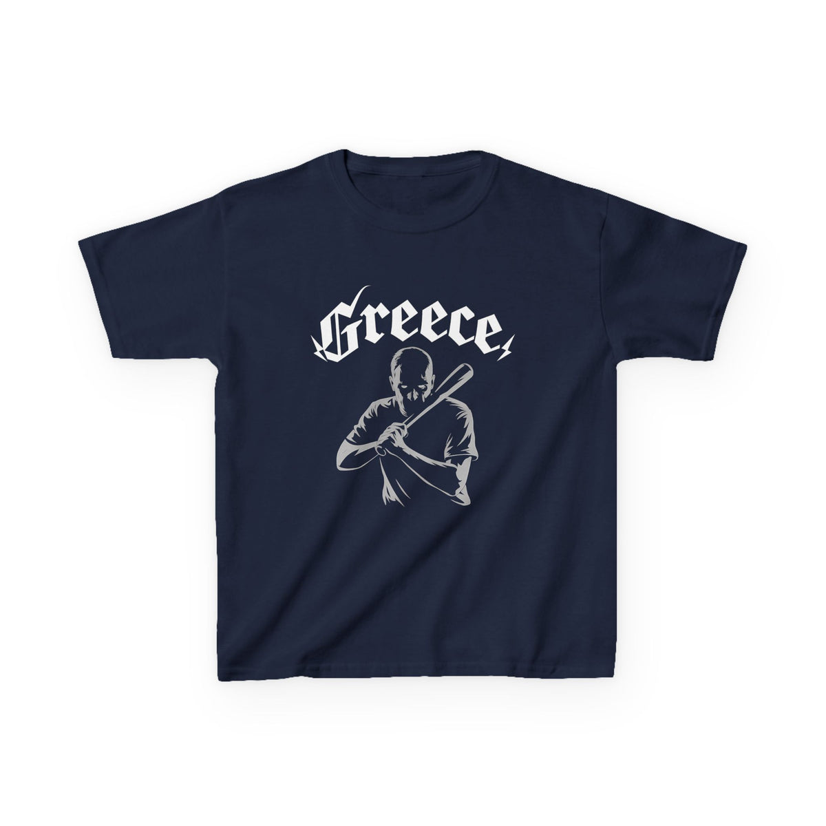 Greece Griechenland Hooligan Flagge Wappen Heimat Fußball Sport Fan Geschenkidee - Für Kinder & Jugendliche Unisex T-Shirt