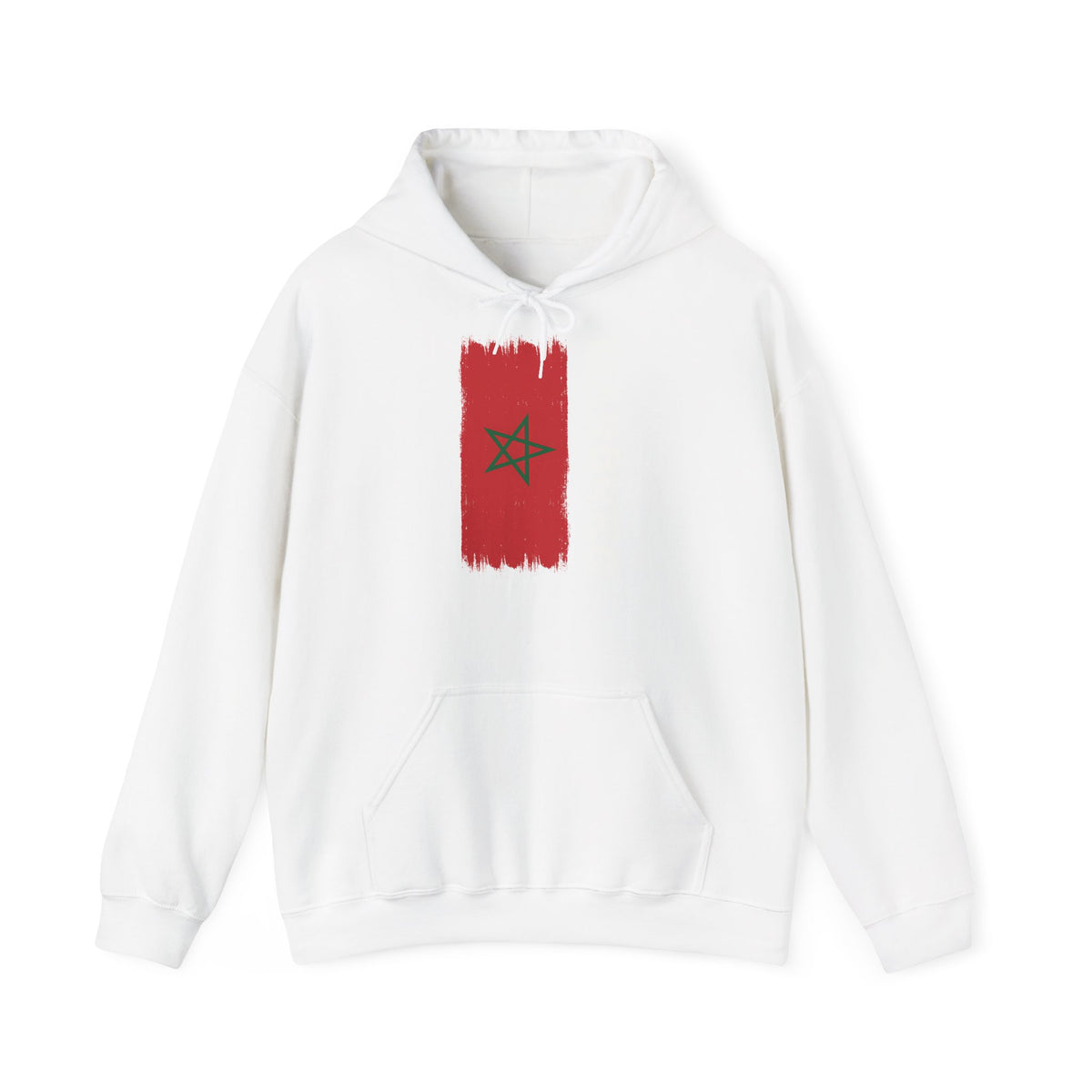 Stemma del Marocco Bandiera del Marocco Orgoglio Tifoso di calcio Sport Idea regalo - Felpa con cappuccio unisex