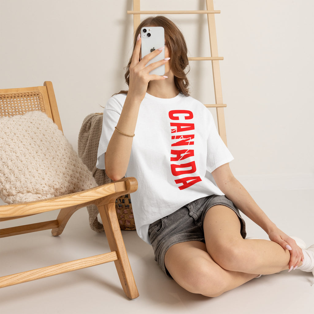 Canada Kanada Wappen Flagge Fan Sport Fußball Geschenkidee - Unisey T-Shirt