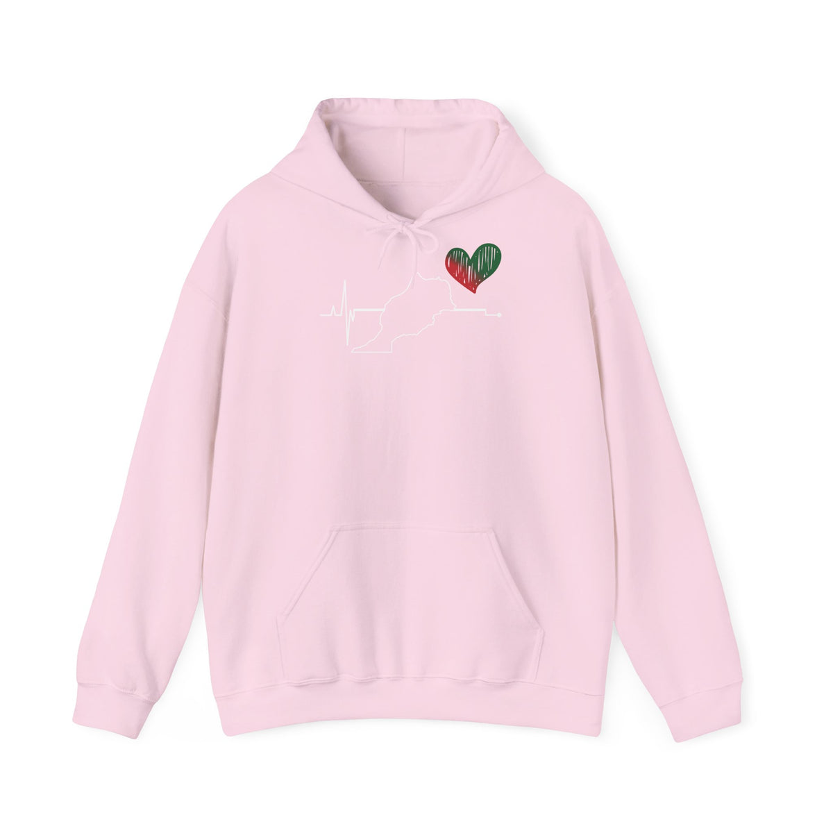 Stemma del Marocco Bandiera del Marocco Orgoglio Tifoso di calcio Sport Idea regalo - Felpa con cappuccio unisex