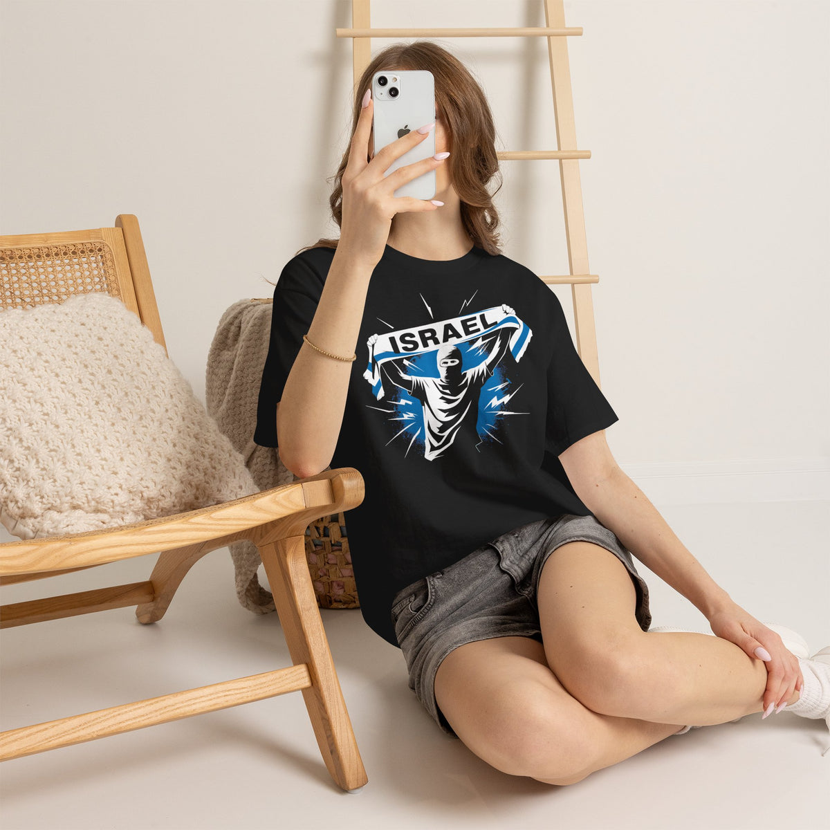 Israel Hooligan Wappen Flagge Fan Geschenkidee Fashion - Unisex T-Shirt