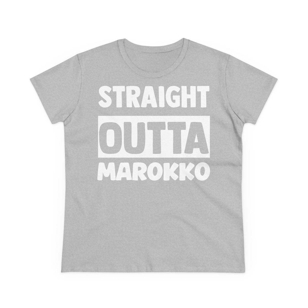 Escudo de Marruecos, bandera de Marruecos, orgullo, aficionada al fútbol y al deporte, idea de regalo - Camiseta para mujer