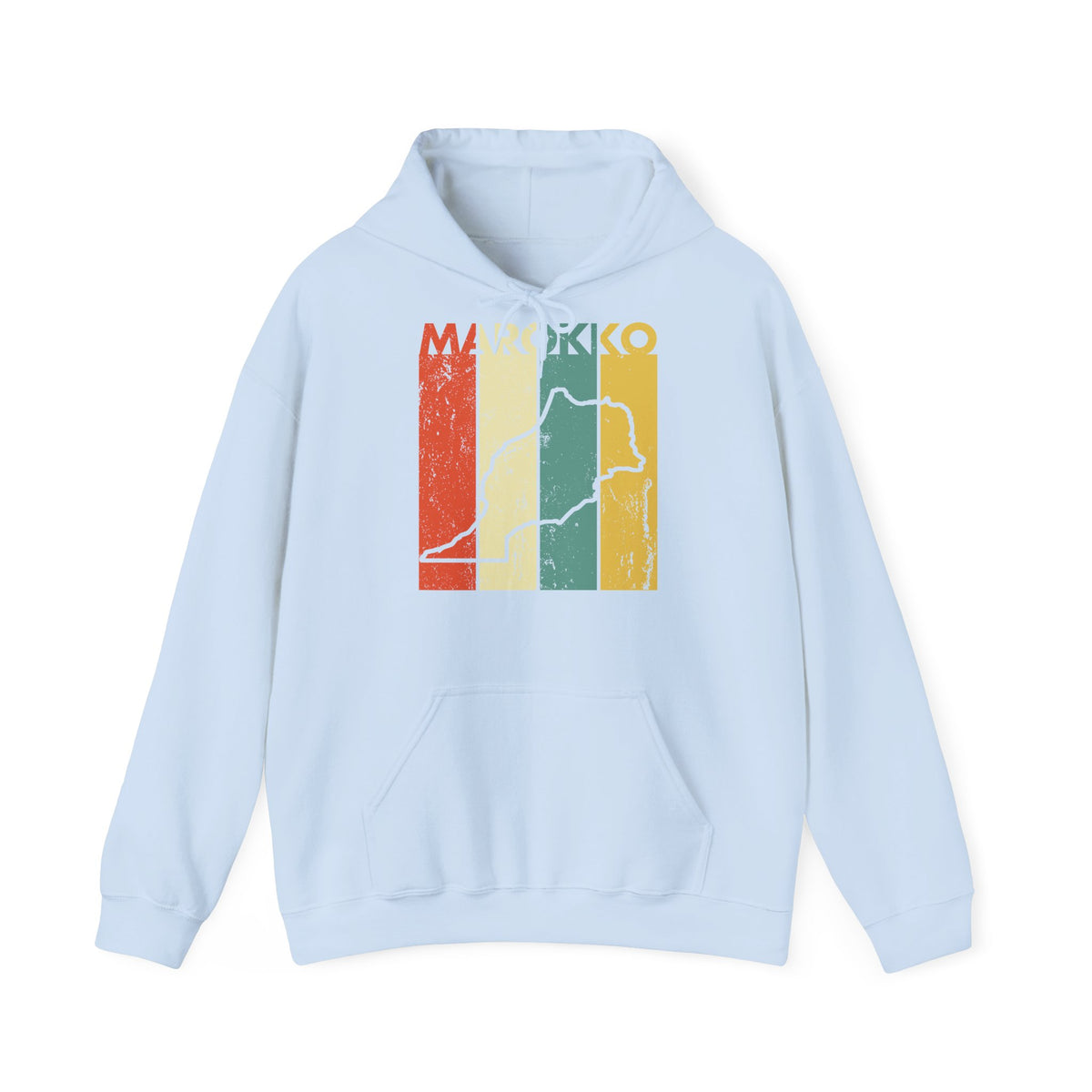 Stemma del Marocco Bandiera del Marocco Orgoglio Tifoso di calcio Sport Idea regalo - Felpa con cappuccio unisex