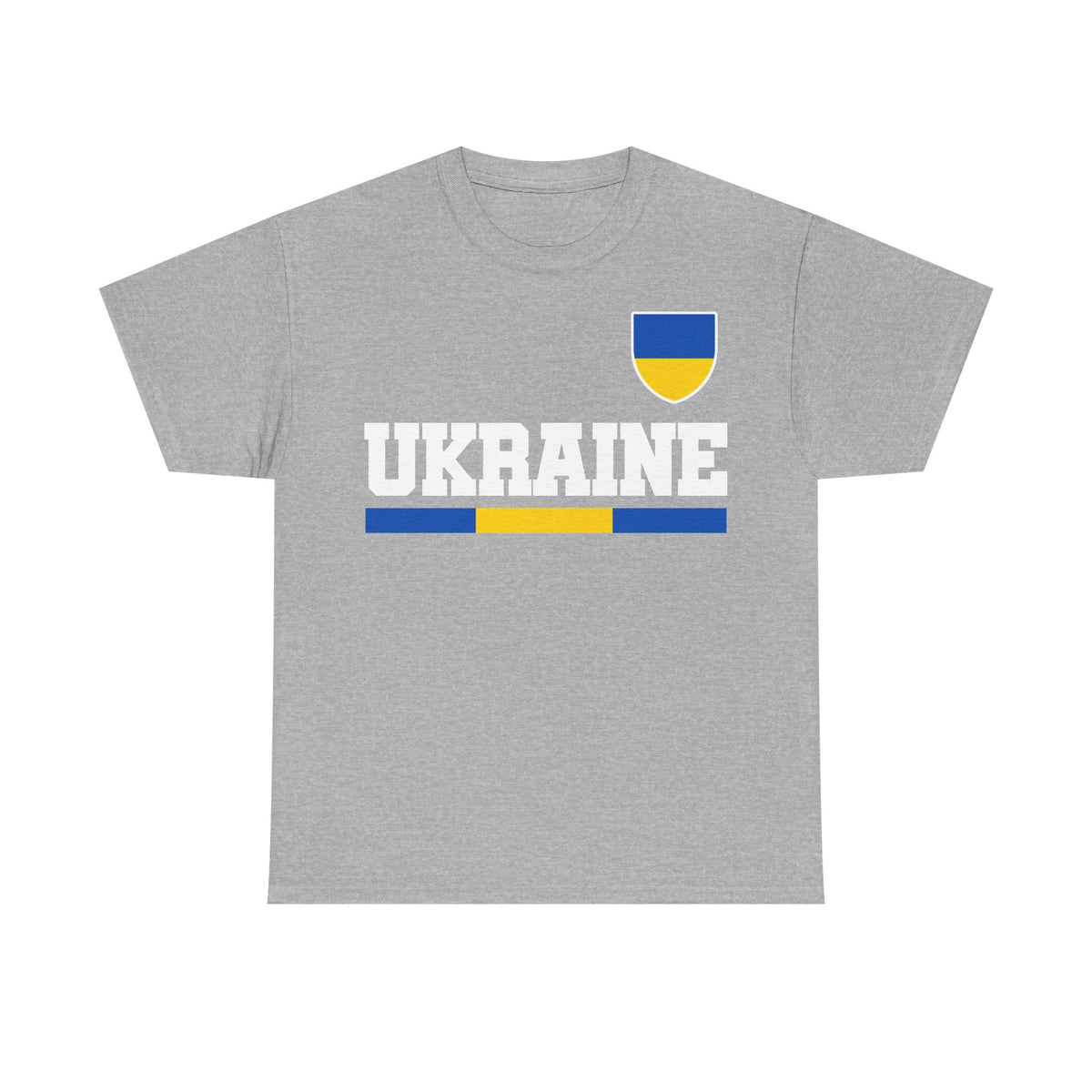Bandera de Ucrania escudo idea de regalo afición al deporte moda vintage - Camiseta unisex