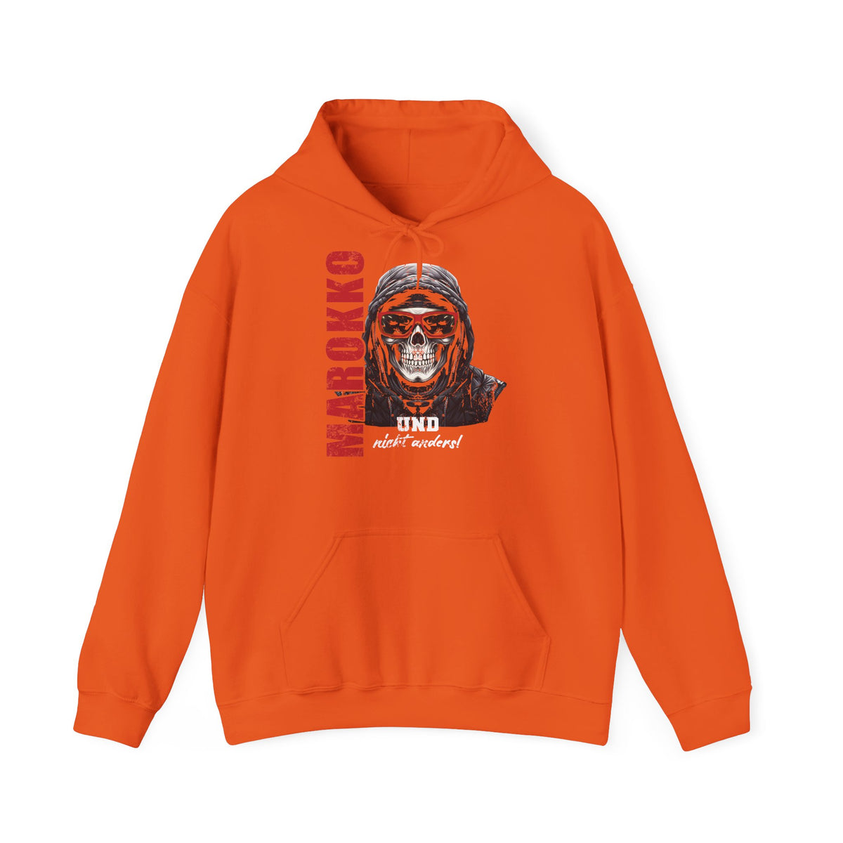 Stemma del Marocco Bandiera del Marocco Orgoglio Tifoso di calcio Sport Idea regalo - Felpa con cappuccio unisex