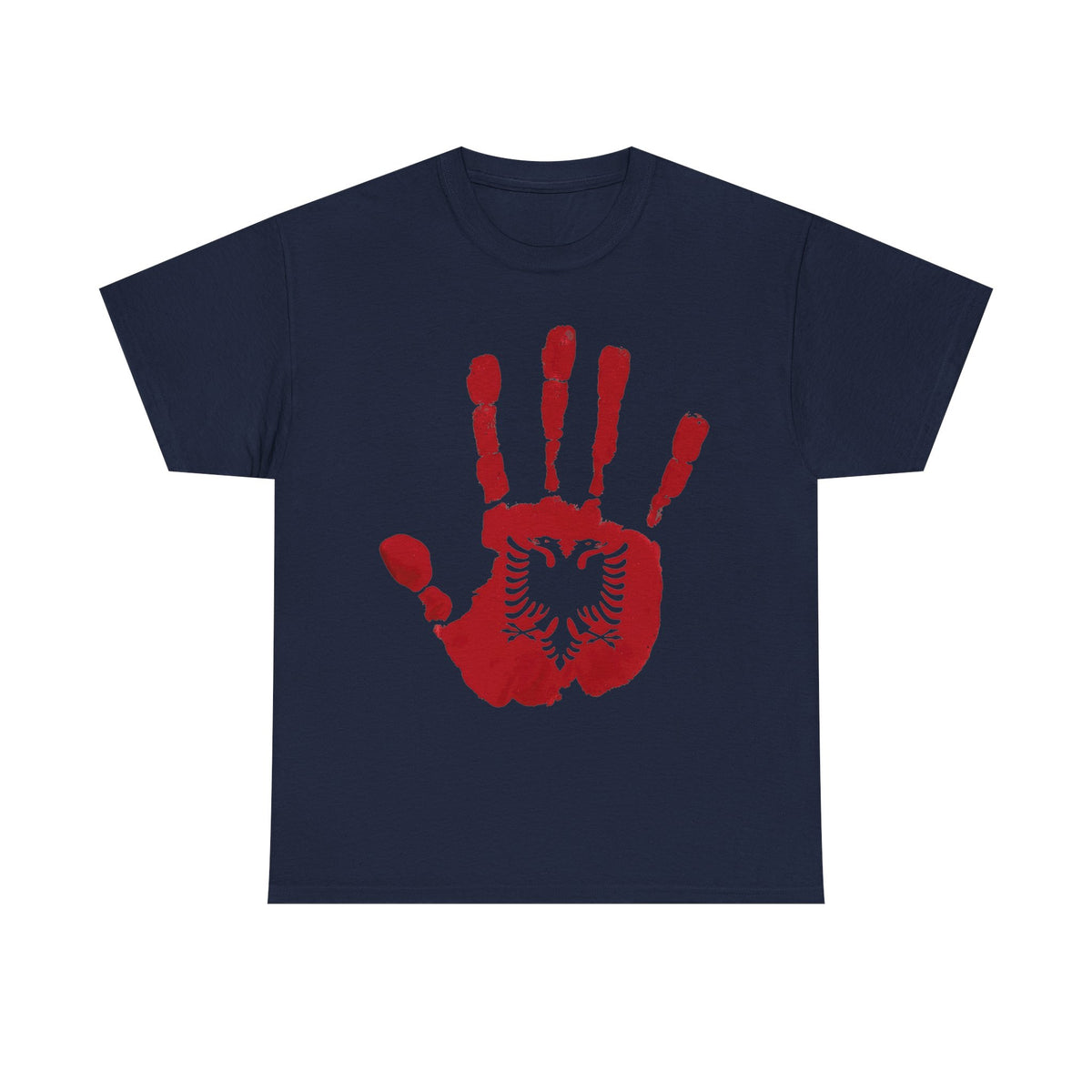 Albania DNA Handabdruck Flagge Adler - Unisex T-Shirt