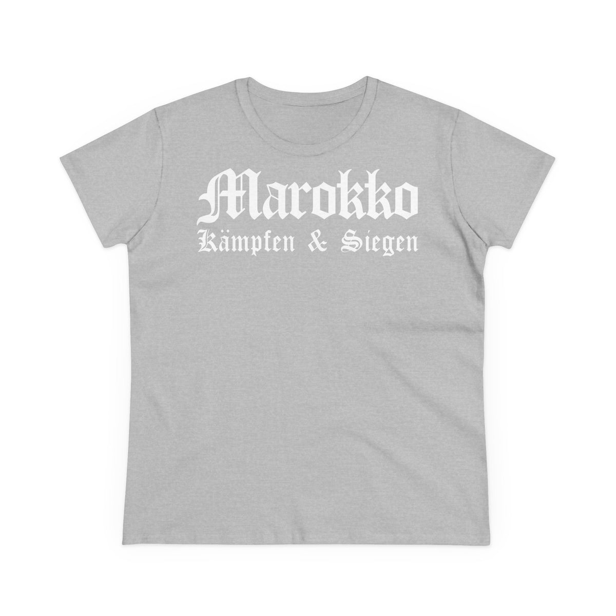 Escudo de Marruecos, bandera de Marruecos, orgullo, aficionada al fútbol y al deporte, idea de regalo - Camiseta para mujer