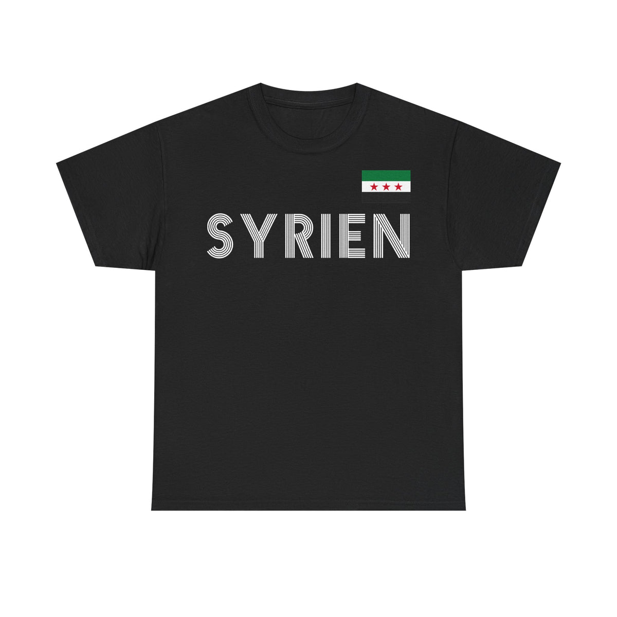 Syria Syrien Wappen Flagge Heimat Sport Fan Geschenkidee - Unisex T-Shirt