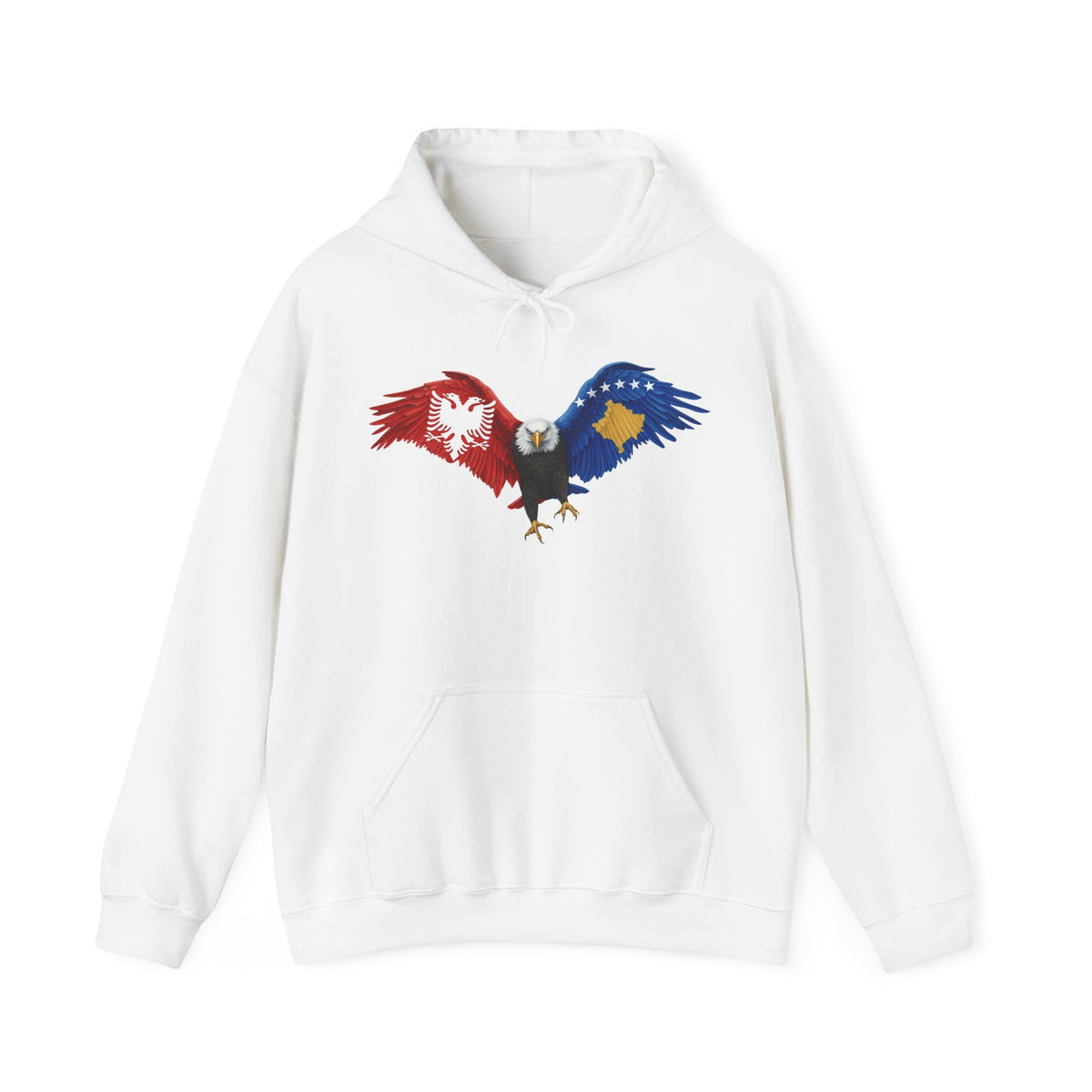 Albania Kosovo Adler Flagge Geschenkidee - Unisex Hoodie