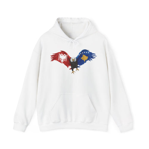 Albania Kosovo Adler Flagge Geschenkidee - Unisex Hoodie