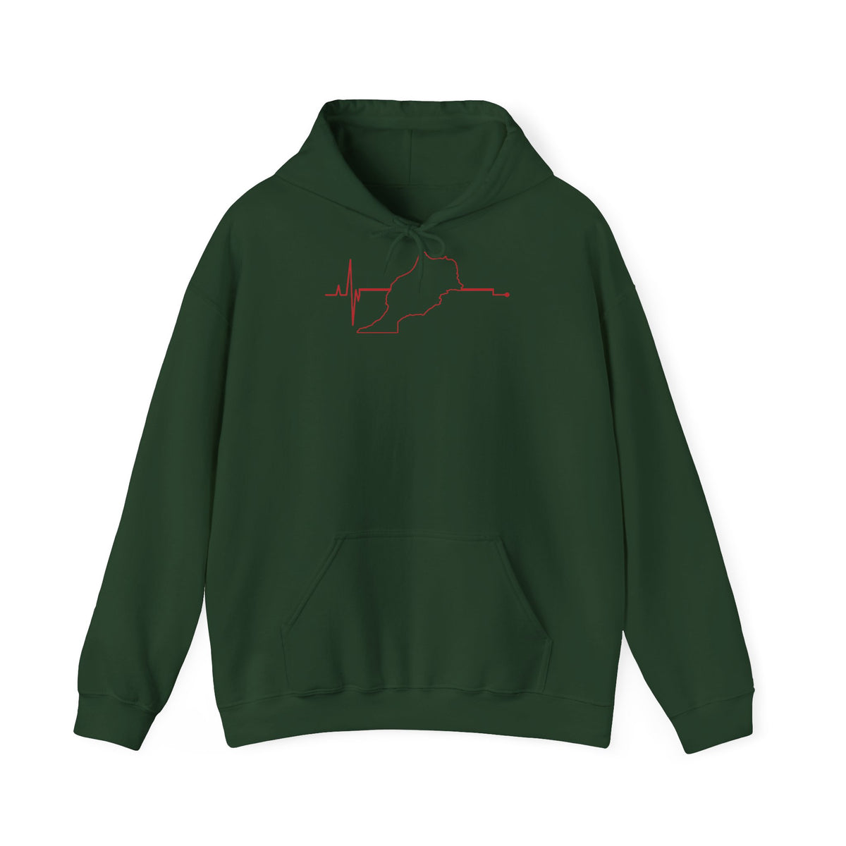 Stemma del Marocco Bandiera del Marocco Orgoglio Tifoso di calcio Sport Idea regalo - Felpa con cappuccio unisex