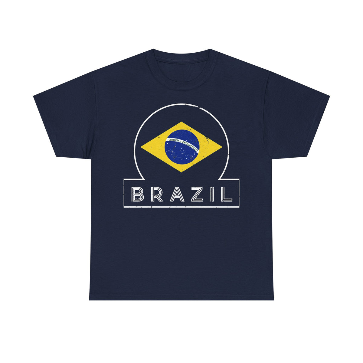 Brazil Brasilien Wappen Flagge Sport Fan Fußball Geschenkidee - Unisex T-Shirt