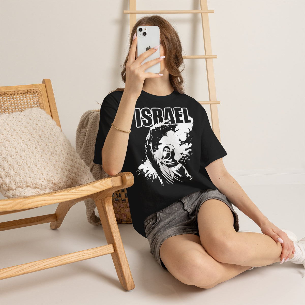 Israel Hooligan Wappen Flagge Fan Geschenkidee Fashion - Unisex T-Shirt