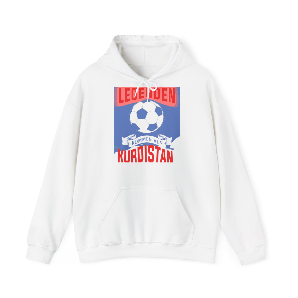 Kurdistan patria orgoglio stemma bandiera sport calcio regalo per tifosi - felpa con cappuccio unisex