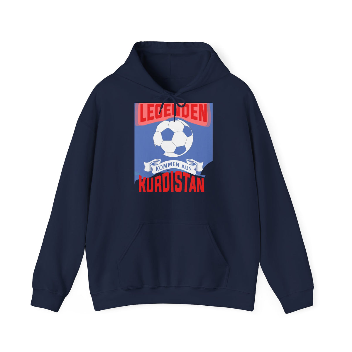 Kurdistan patria orgoglio stemma bandiera sport calcio regalo per tifosi - felpa con cappuccio unisex