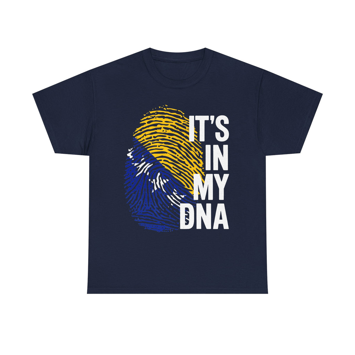Bosnia Wappen Flagge DNA Identität Fußball fan Geschenkidee - Unisex T-Shirt