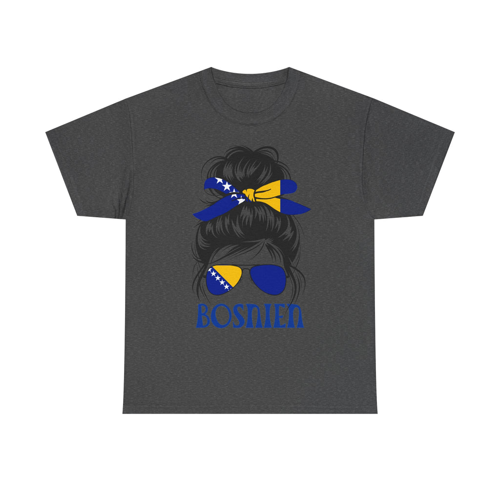 Bosnia Wappen Flagge Stolz Heimat Fußball fan Geschenkidee - Unisex T-Shirt