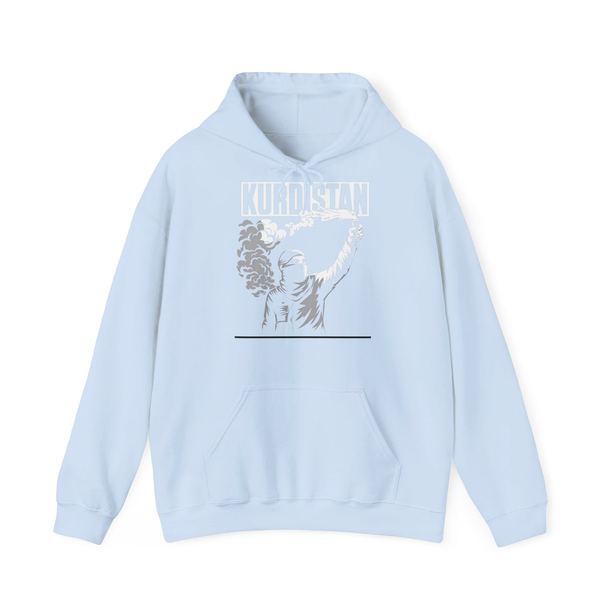 Kurdistan hooligan patria orgoglio stemma bandiera sport calcio tifoso regalo - Felpa con cappuccio unisex
