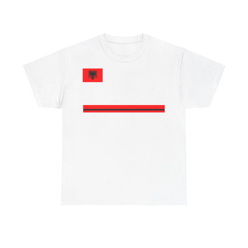 Albania Wappen Shqiptar Flagge Adler Fußball Fan Sport Unisex T Shirt