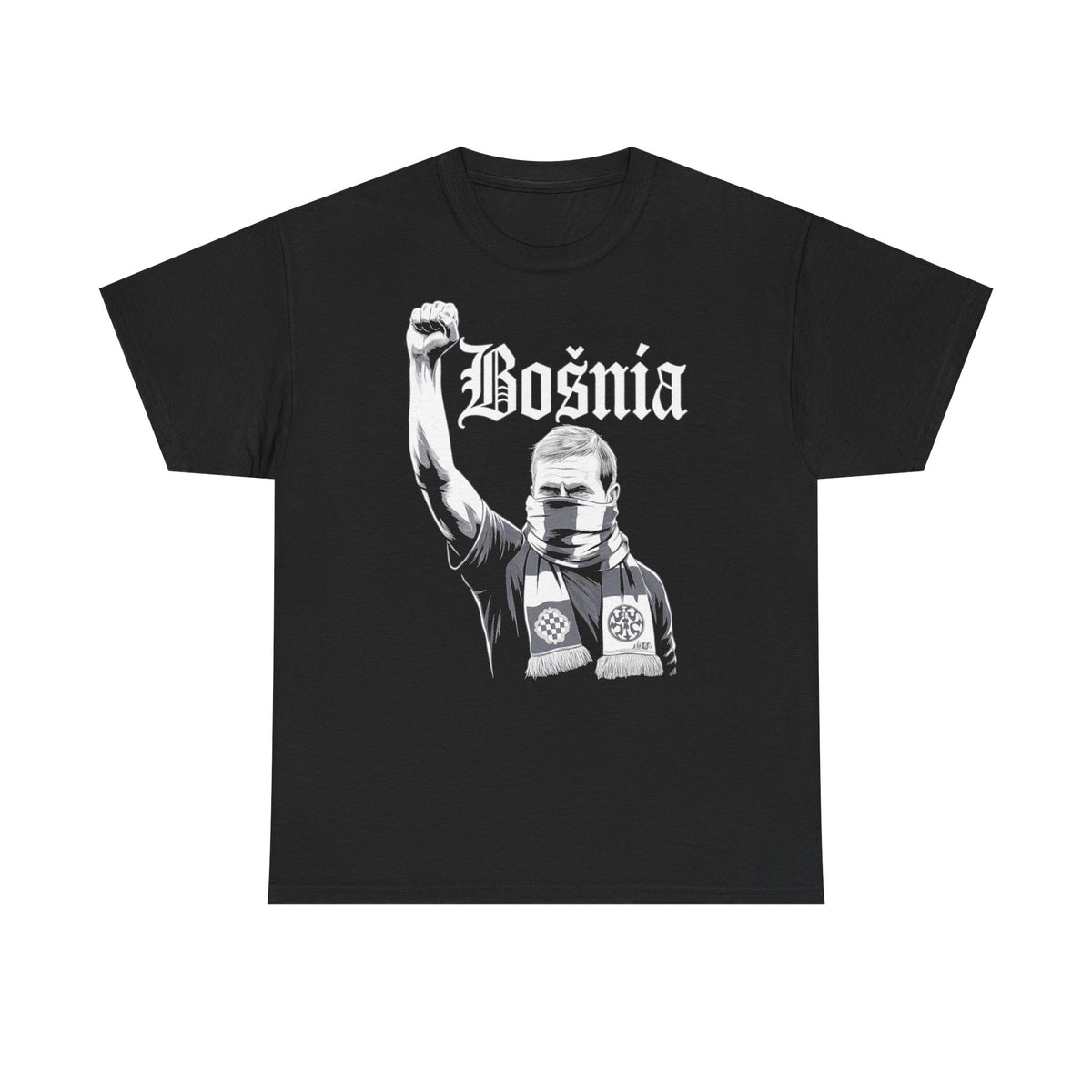 Bosnia escudo bandera orgullo patria aficionado al fútbol idea de regalo - Camiseta unisex
