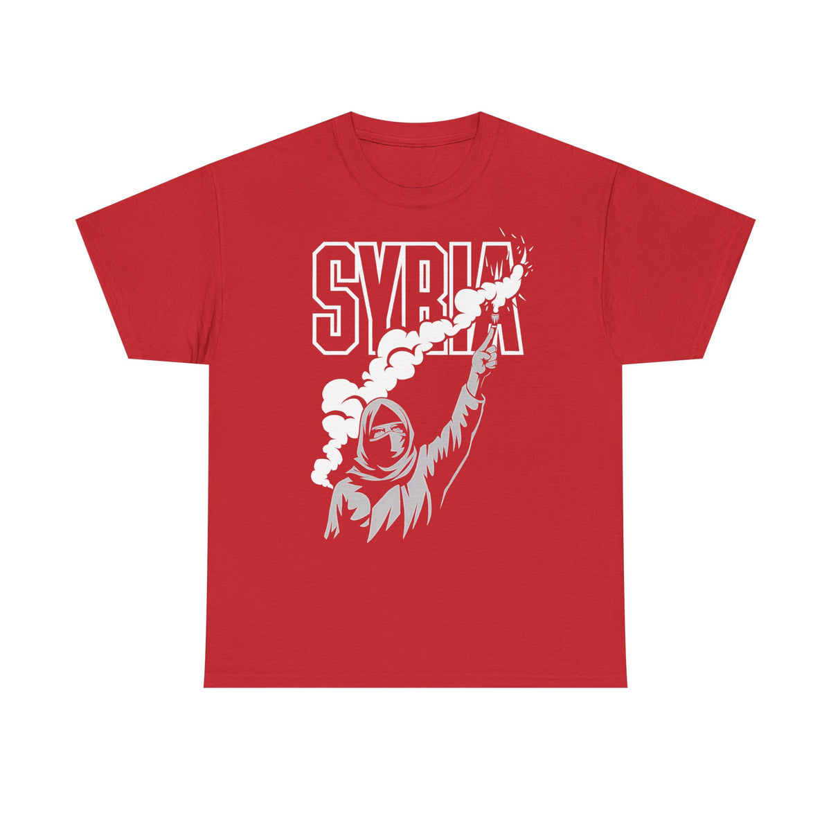 Syria Syrien Hooligan Wappen Flagge Heimat Sport Fußball Fan Geschenkidee - Unisex T-Shirt