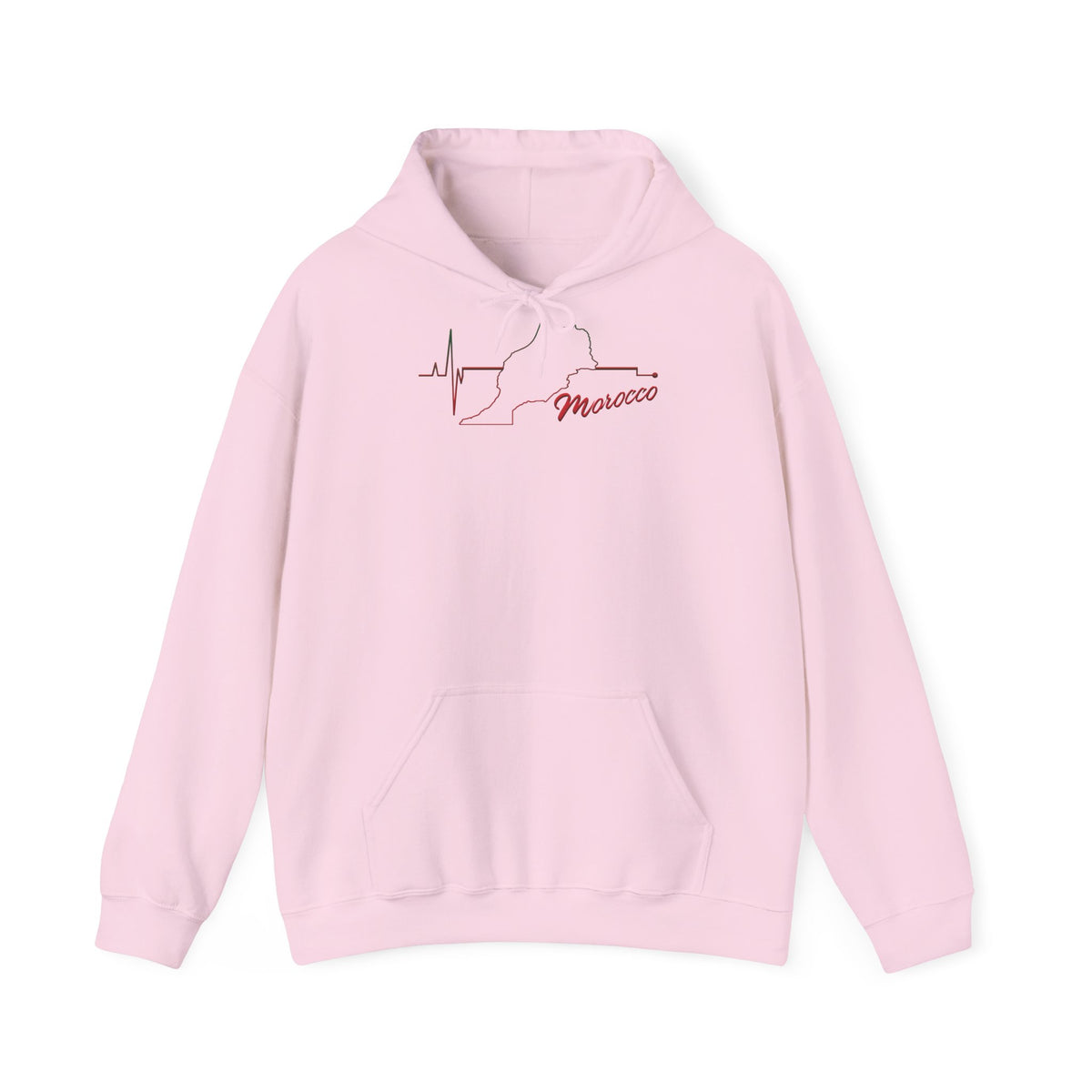 Stemma del Marocco Bandiera del Marocco Orgoglio Tifoso di calcio Sport Idea regalo - Felpa con cappuccio unisex