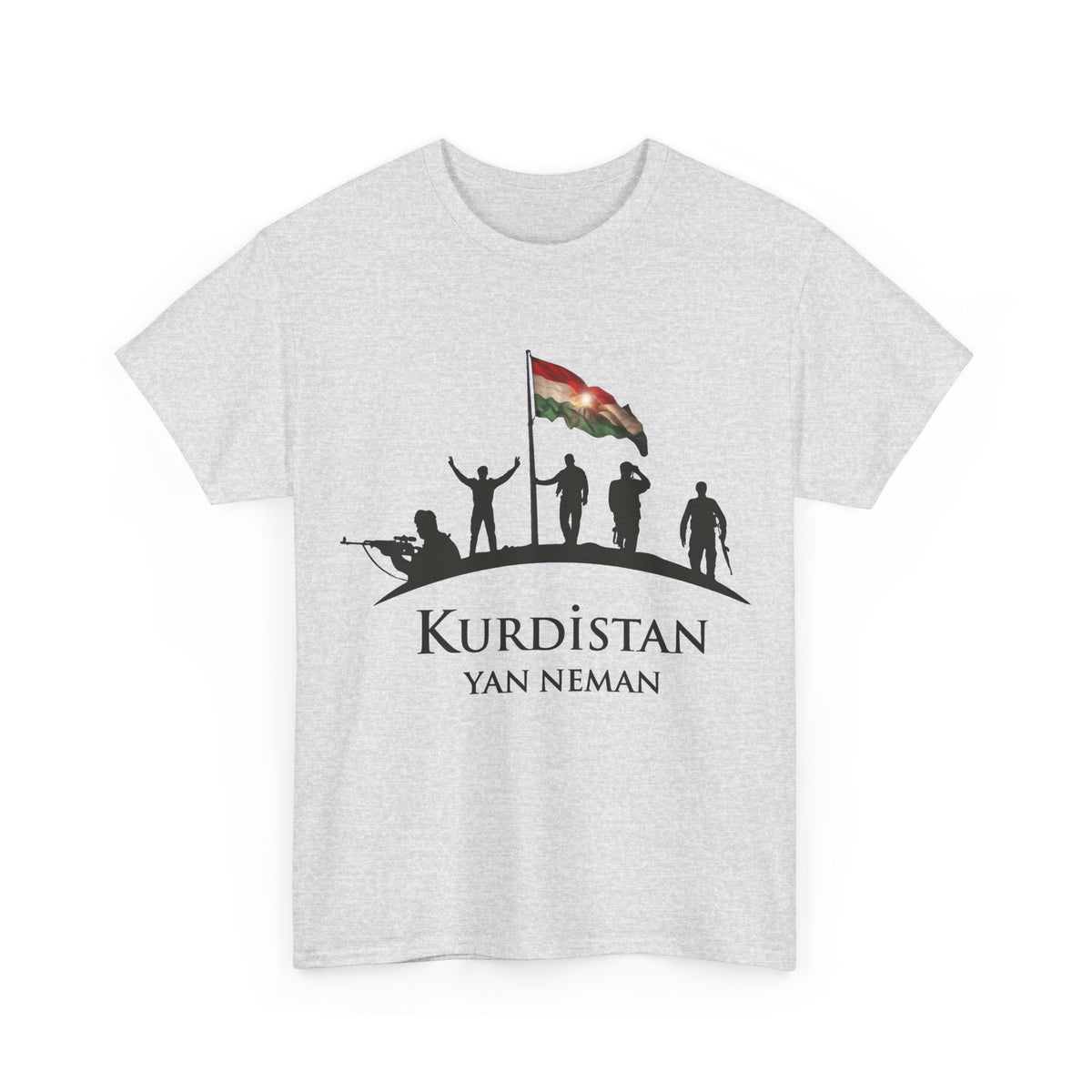Kurdistan Yan Neman Flagge Azadi - Unisex T-Shirt