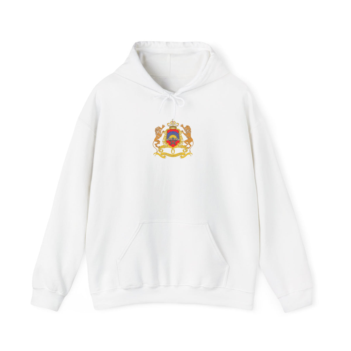 Stemma del Marocco Bandiera del Marocco Orgoglio Tifoso di calcio Sport Idea regalo - Felpa con cappuccio unisex