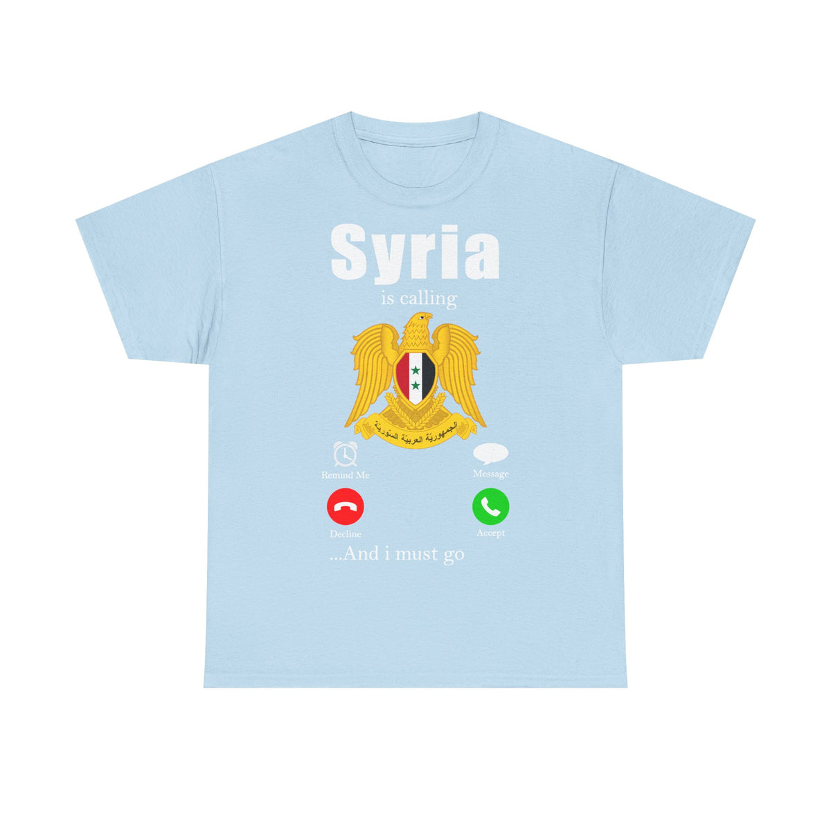 Syria Syrien Wappen Flagge Heimat Sport Fan Geschenkidee - Unisex T-Shirt
