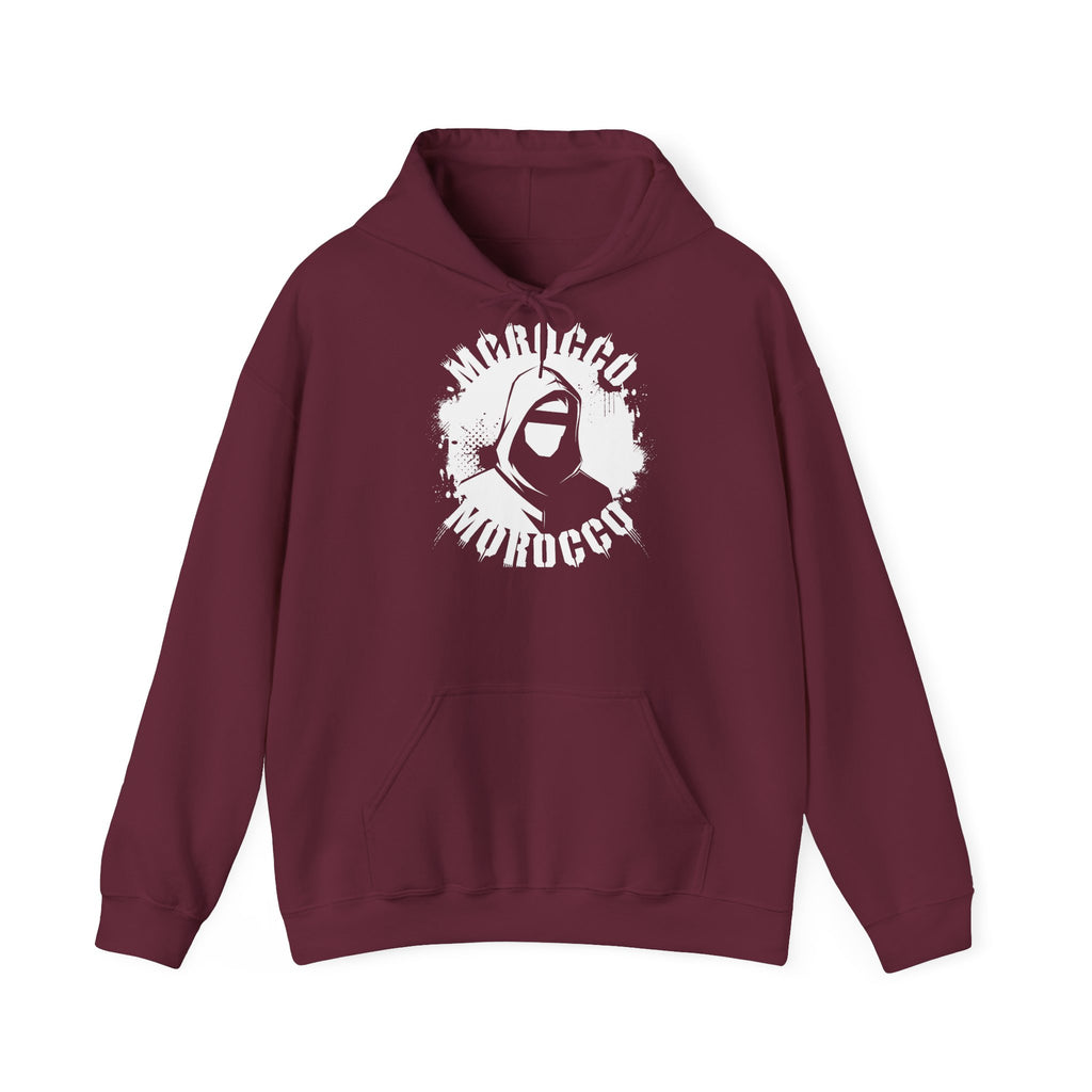 Marokko Hooligan Wappen Morocco Flagge Fußball Fan Sport Geschenkidee - Unisex Hoodie