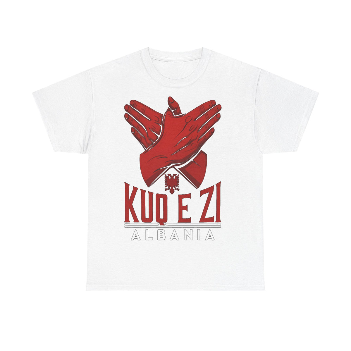 Albania KUQ E ZI Adler Move Flagge - Unisex T-Shirt