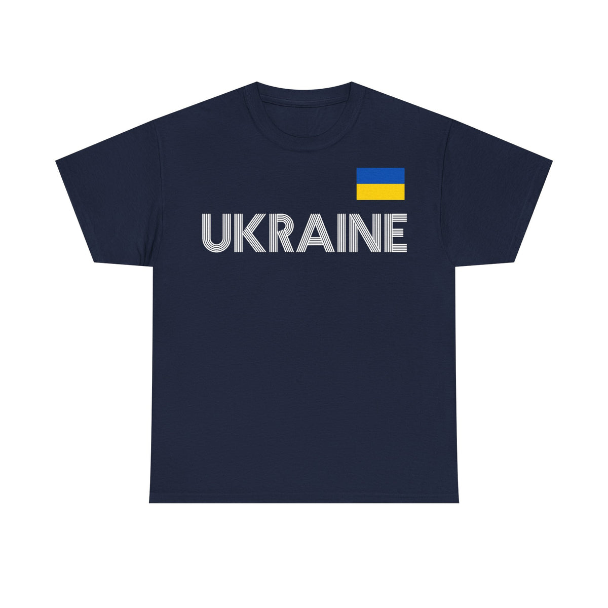 Bandera de Ucrania escudo idea de regalo afición al deporte moda vintage - Camiseta unisex