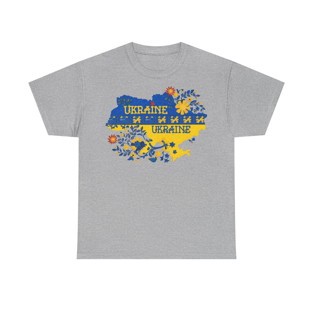 Bandera de Ucrania escudo idea de regalo afición al deporte moda vintage - Camiseta unisex