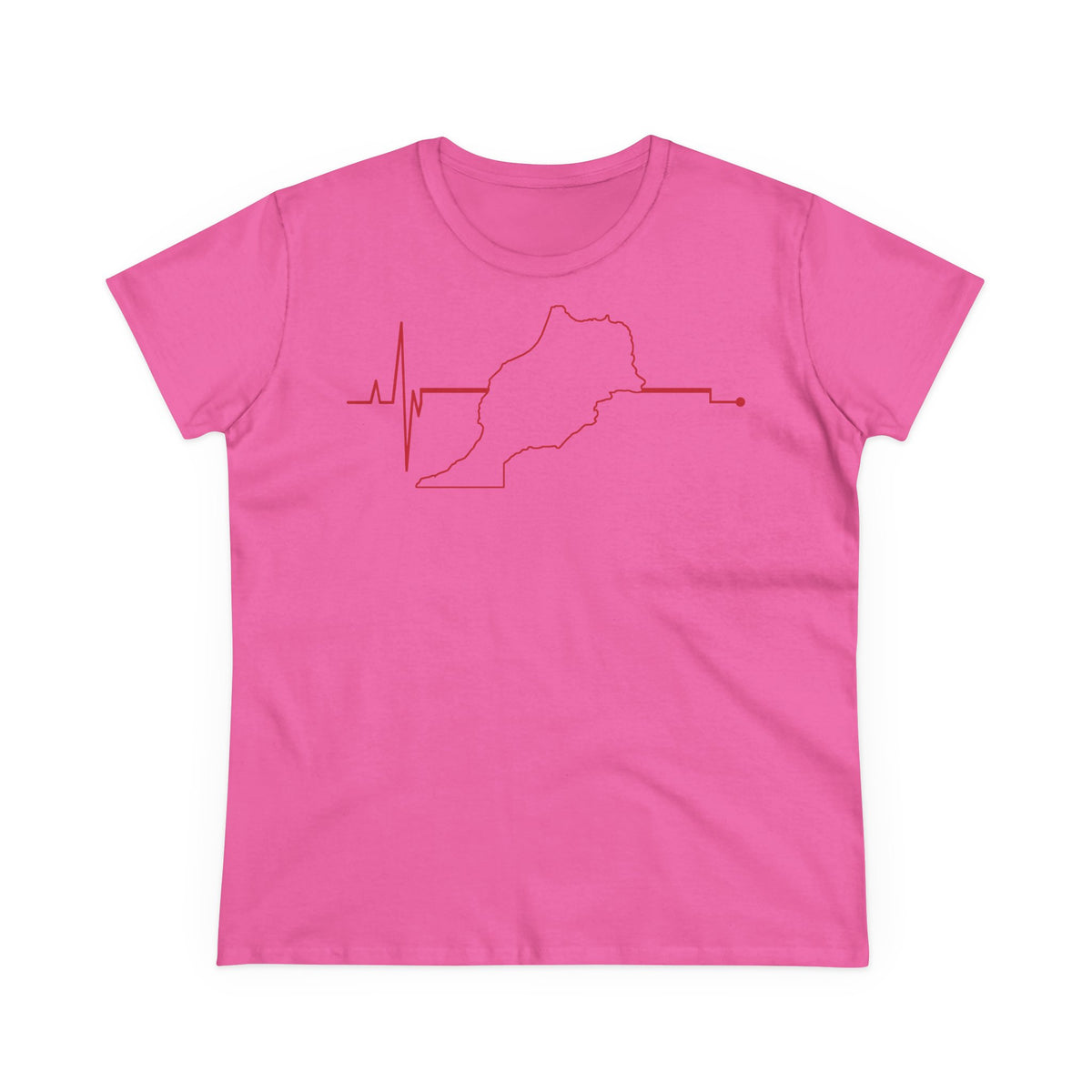 Escudo de Marruecos, bandera de Marruecos, orgullo, aficionada al fútbol y al deporte, idea de regalo - Camiseta para mujer
