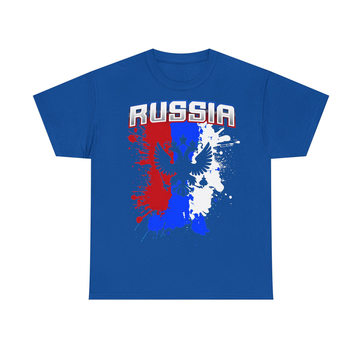 Rusia Rusia Moscú águila bandera escudo regalo deporte aficionado moda - Camiseta unisex