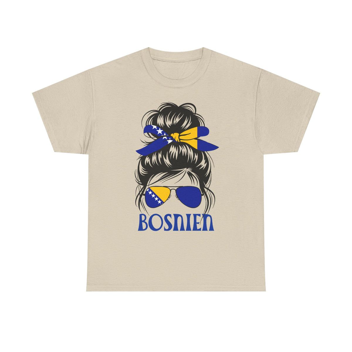 Bosnia Wappen Flagge Stolz Heimat Fußball fan Geschenkidee - Unisex T-Shirt