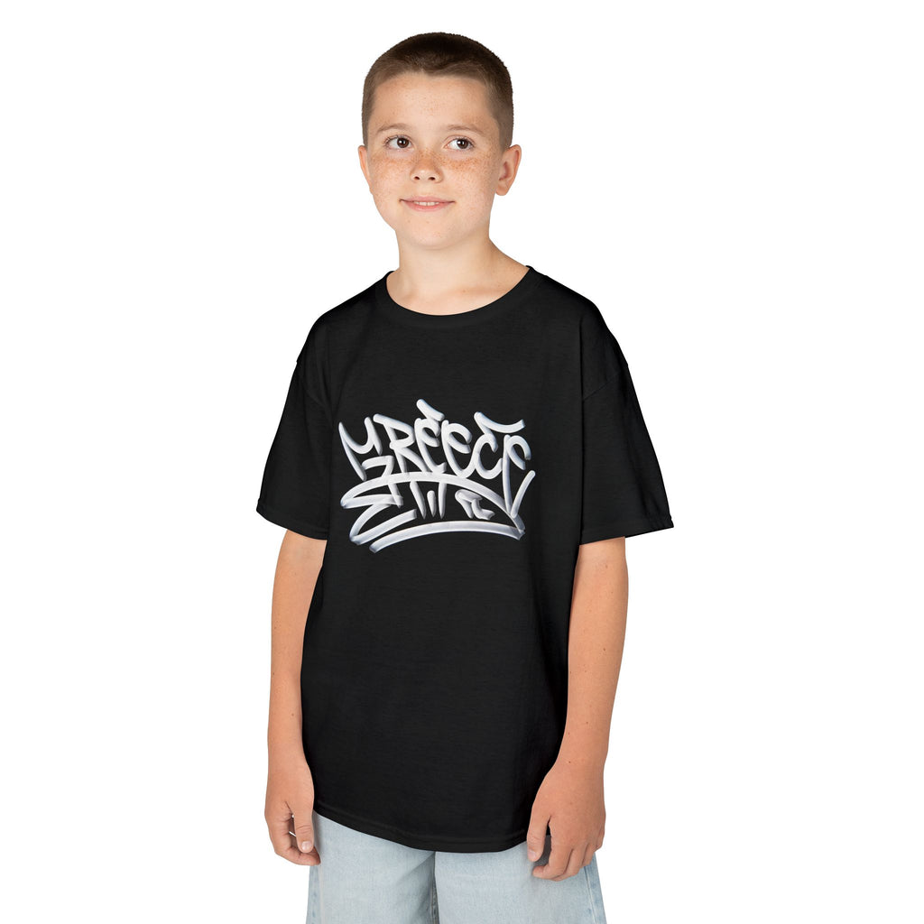 Greece Griechenland Flagge Wappen Heimat Fußball Sport Fan Geschenkidee - Für Kinder & Jugendliche Unisex T-Shirt