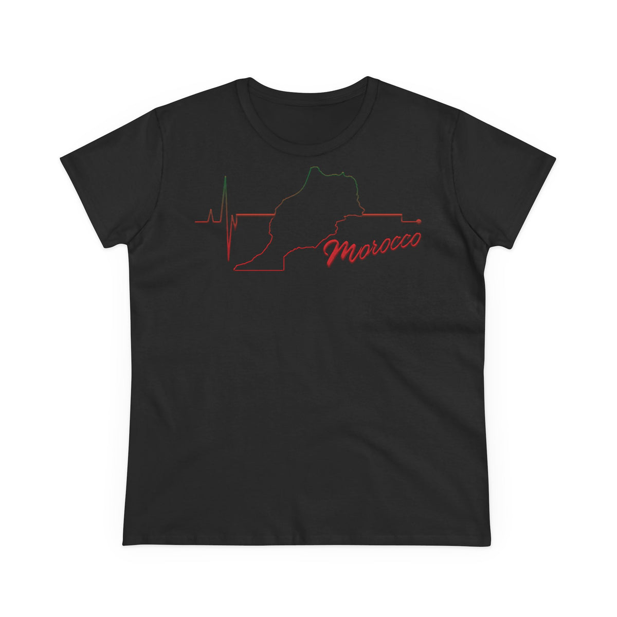 Escudo de Marruecos, bandera de Marruecos, orgullo, aficionada al fútbol y al deporte, idea de regalo - Camiseta para mujer