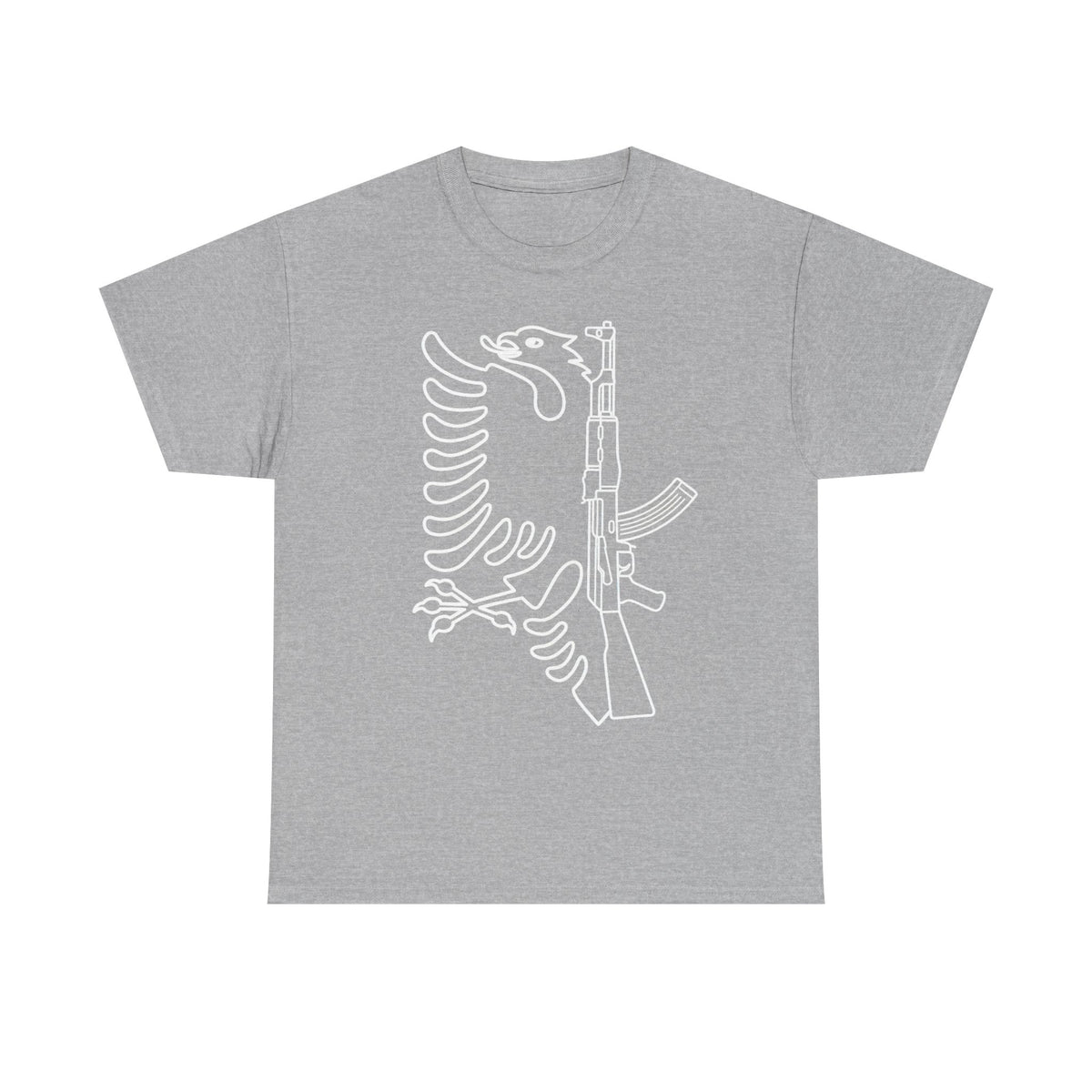 Águila albanesa AK Urbana callejera Bandera Orgullo - Camiseta unisex