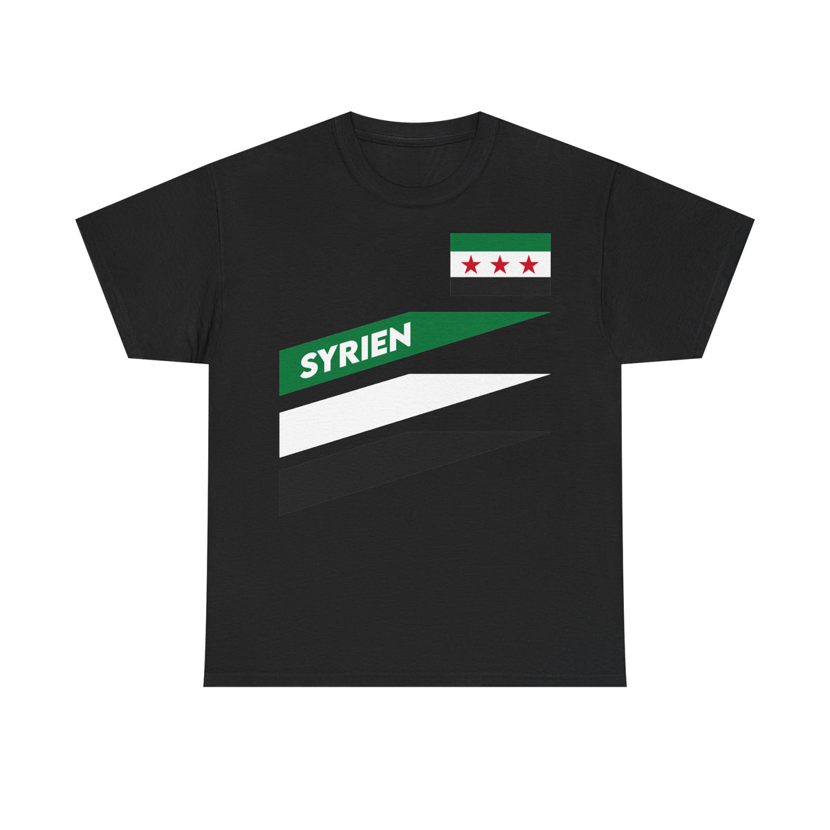 Syria Syrien Wappen Flagge Heimat Sport Fan Geschenkidee - Unisex T-Shirt